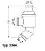 3344.71 BorgWarner (Wahler) Термостат, охлаждающая жидкость