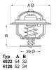 4022.82D BorgWarner (Wahler) Термостат, охлаждающая жидкость