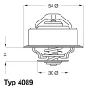 4089.87 BorgWarner (Wahler) Термостат, охлаждающая жидкость