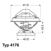 4176.80D BorgWarner (Wahler) Термостат, охлаждающая жидкость