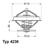 4236.92D BorgWarner (Wahler) Термостат, охлаждающая жидкость