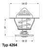 4264.84D BorgWarner (Wahler) Термостат, охлаждающая жидкость