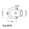 4279.87D BorgWarner (Wahler) Термостат, охлаждающая жидкость