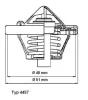 4457.82D BorgWarner (Wahler) Термостат, охлаждающая жидкость