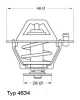 4634.76 BorgWarner (Wahler) Термостат, охлаждающая жидкость