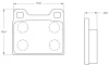 Превью - 0 986 BB0 252 BOSCH Комплект тормозных колодок, дисковый тормоз (фото 8)