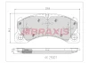 AB0624 BRAXIS Комплект тормозных колодок, дисковый тормоз