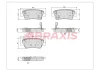 AA0752 BRAXIS Комплект тормозных колодок, дисковый тормоз