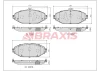 AB0638 BRAXIS Комплект тормозных колодок, дисковый тормоз