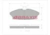 AA0763 BRAXIS Комплект тормозных колодок, дисковый тормоз