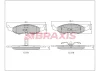 AA0692 BRAXIS Комплект тормозных колодок, дисковый тормоз