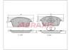 AA0704 BRAXIS Комплект тормозных колодок, дисковый тормоз