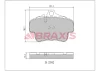 AA0345 BRAXIS Комплект тормозных колодок, дисковый тормоз