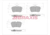 AA0705 BRAXIS Комплект тормозных колодок, дисковый тормоз