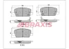 AA0715 BRAXIS Комплект тормозных колодок, дисковый тормоз