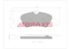 AA0761 BRAXIS Комплект тормозных колодок, дисковый тормоз