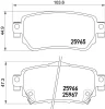 P 56 098E BREMBO Комплект тормозных колодок, дисковый тормоз