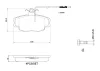 P61043N BREMBO Комплект тормозных колодок, дисковый тормоз