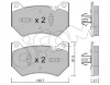 822-1170-1 CIFAM Комплект тормозных колодок, дисковый тормоз