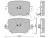 822-1334-0 CIFAM Комплект тормозных колодок, дисковый тормоз