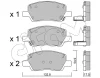 822-1296-0 CIFAM Комплект тормозных колодок, дисковый тормоз