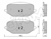 822-1351-0 CIFAM Комплект тормозных колодок, дисковый тормоз