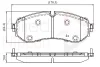 ADB02845 COMLINE Комплект тормозных колодок, дисковый тормоз