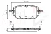 ADB03412 COMLINE Комплект тормозных колодок, дисковый тормоз