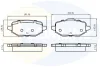 CBP03529 COMLINE Комплект тормозных колодок, дисковый тормоз