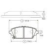 GK0379 CTR Комплект тормозных колодок, дисковый тормоз