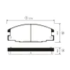 GK0416 CTR Комплект тормозных колодок, дисковый тормоз