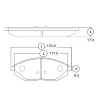 GK0451 CTR Комплект тормозных колодок, дисковый тормоз