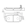 GK0525 CTR Комплект тормозных колодок, дисковый тормоз