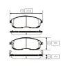 GK0975 CTR Комплект тормозных колодок, дисковый тормоз