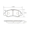 GK1448 CTR Комплект тормозных колодок, дисковый тормоз