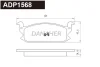 ADP1568 DANAHER Комплект тормозных колодок, дисковый тормоз