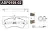 ADP0169-02 DANAHER Комплект тормозных колодок, дисковый тормоз