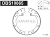DBS10865 DANAHER Комплект тормозных колодок, стояночная тормозная система