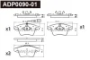 ADP0090-01 DANAHER Комплект тормозных колодок, дисковый тормоз