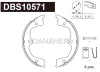 DBS10571 DANAHER Комплект тормозных колодок, стояночная тормозная система