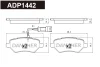 ADP1442 DANAHER Комплект тормозных колодок, дисковый тормоз