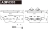 ADP0393 DANAHER Комплект тормозных колодок, дисковый тормоз