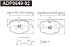ADP0649-02 DANAHER Комплект тормозных колодок, дисковый тормоз