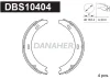 DBS10404 DANAHER Комплект тормозных колодок, стояночная тормозная система