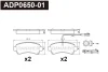 ADP0650-01 DANAHER Комплект тормозных колодок, дисковый тормоз