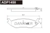 ADP1458 DANAHER Комплект тормозных колодок, дисковый тормоз
