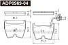 ADP0969-04 DANAHER Комплект тормозных колодок, дисковый тормоз