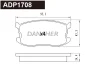 ADP1708 DANAHER Комплект тормозных колодок, дисковый тормоз