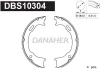 DBS10304 DANAHER Комплект тормозных колодок, стояночная тормозная система
