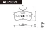 ADP0029 DANAHER Комплект тормозных колодок, дисковый тормоз